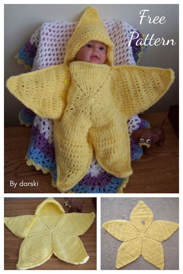 Baby Doll Star Bunting Free Crochet Pattern