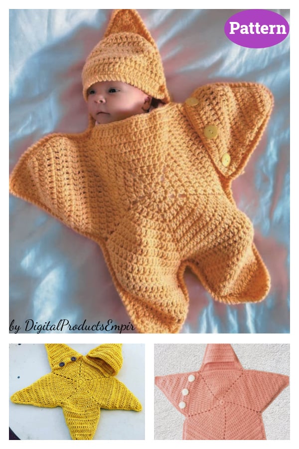 Baby Star Snuggy Crochet Pattern