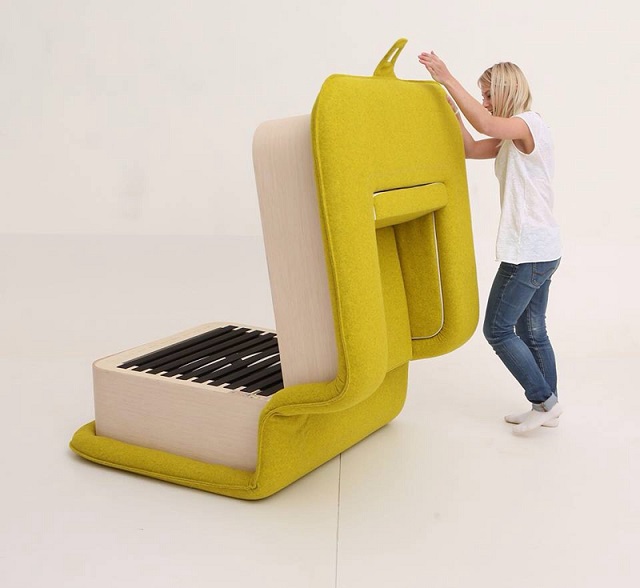 Cool Design Multifunctional Armchair With a Bed Attached by Elena Sidorova-3