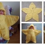 Crochet Twinkle Twinkle Star bunting with Free Pattern