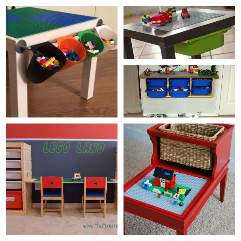 DIY Lego Storage and Play Table