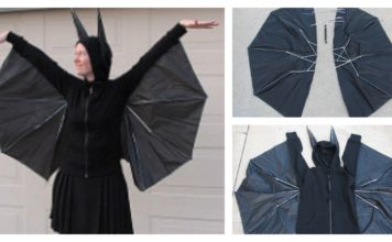 How to Transform Black Umbrella to Halloween DIY Costume