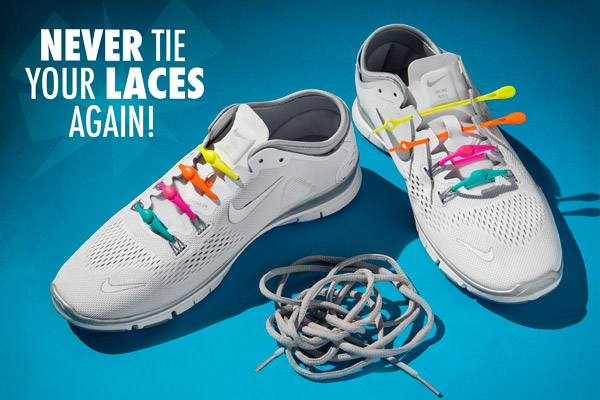 With this Hickies, you'll never have to tie your shoelaces again