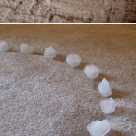 how to remove furniture dents from carpet