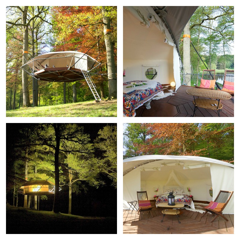 Dom'Up is a beautiful suspended treehouse Tent