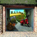 So Cool Creative 3D Garage Door Sticker Ideas