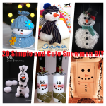 20 Simple and Cute Snowmen DIY