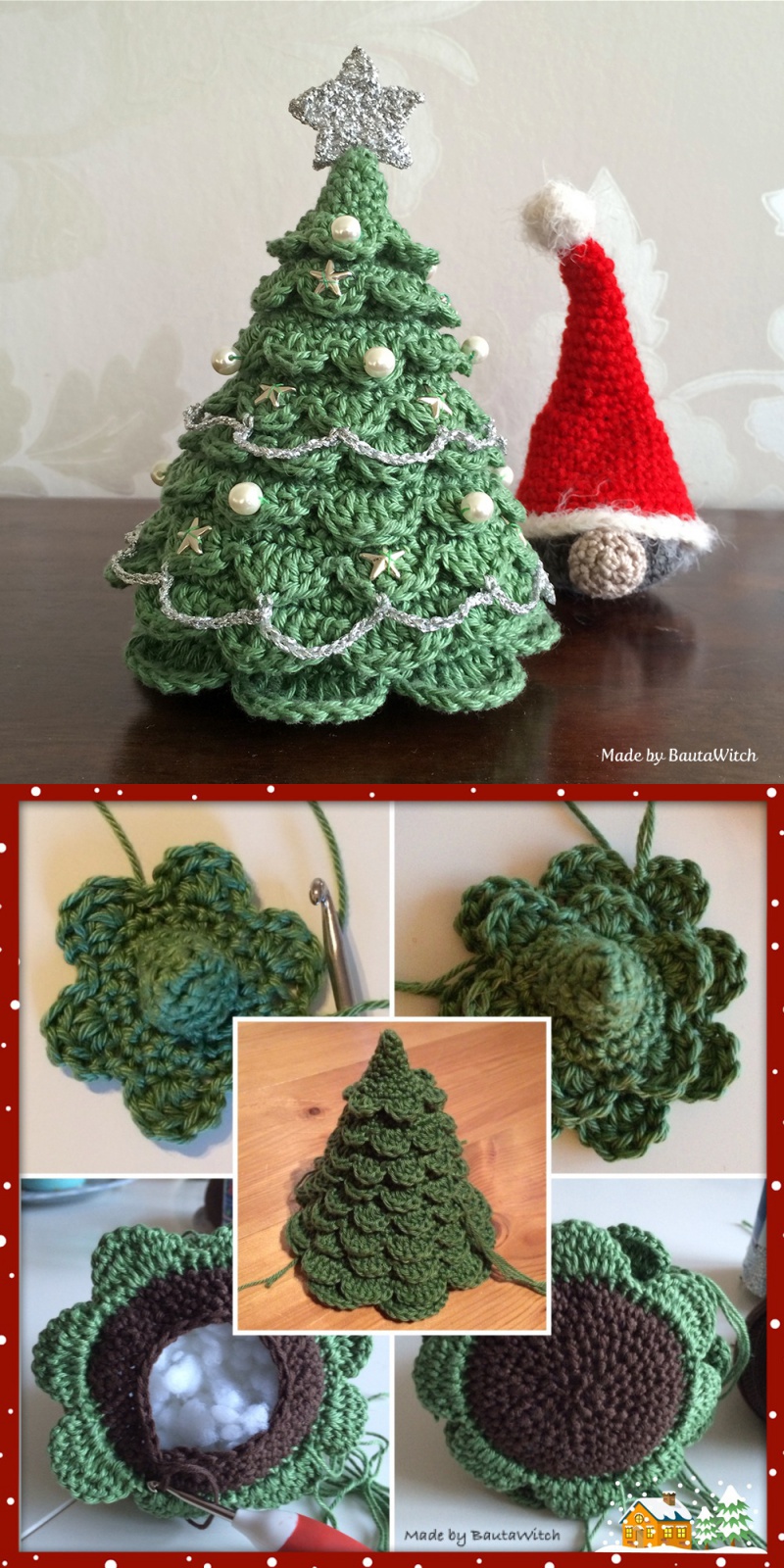 DIY Crocheted Christmas Tree with Free Pattern
