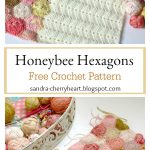 Easy Honeybee Hexagons Blanket Free Crochet Pattern