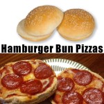 Hamburger (or Hot Dog) Bun Pizzas