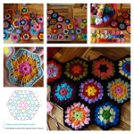 How to Crochet Pretty Hexagon Blanket with Free Pattern