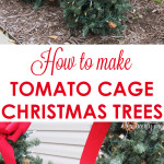 How to make tomato cage Christmas tree