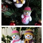 Knitted Teeny-Tiny Snowman with free Pattern