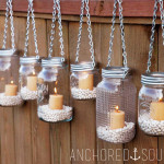 Mason Jar Candleholders