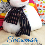 Pillow Snowman