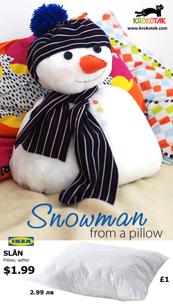 Pillow Snowman