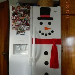 Simple and Cute Snowman DIY-Snowman Refrigerator