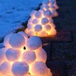 Snow lanterns