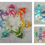 Teeny-Tiny Snowman Free Crochet Pattern