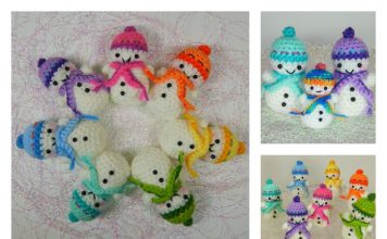 Teeny-Tiny Snowman Free Crochet Pattern