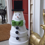 Terra Cotta Snowman