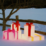 glowing gift boxes