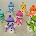 Teeny-Tiny Snowman Free Crochet Pattern