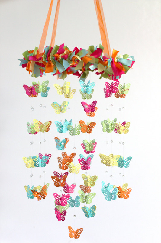 DIY Butterfly Mobile
