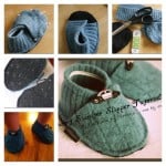 DIY Slippers from an Old Sweater -9