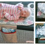 DIY Travel Diaper Changing Pad and Clutch Bag