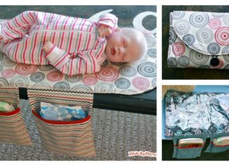 DIY Travel Diaper Changing Pad and Clutch Bag