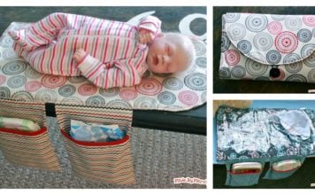 DIY Travel Diaper Changing Pad and Clutch Bag