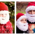 Double Loop Crochet Santa Beard with free Pattern