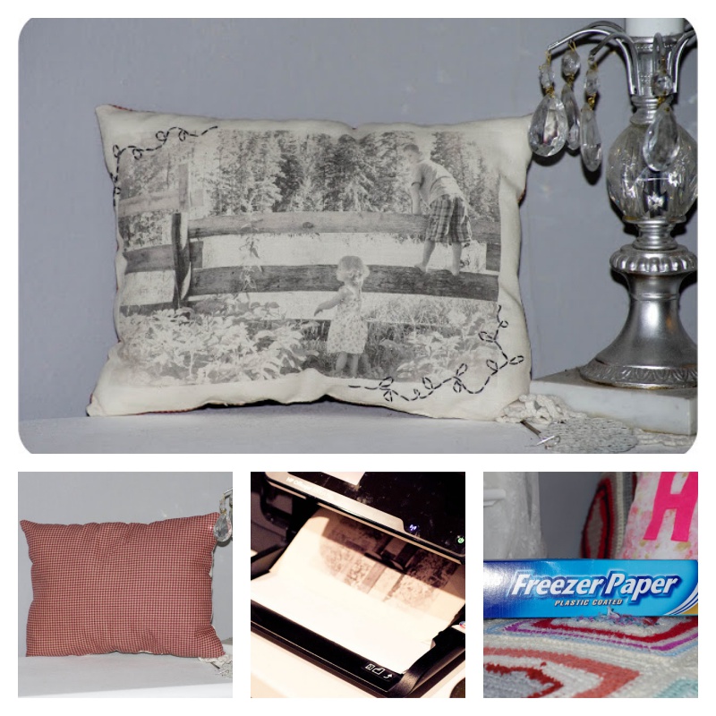 How to DIY Vintage Photo Pillows Using Your Printer