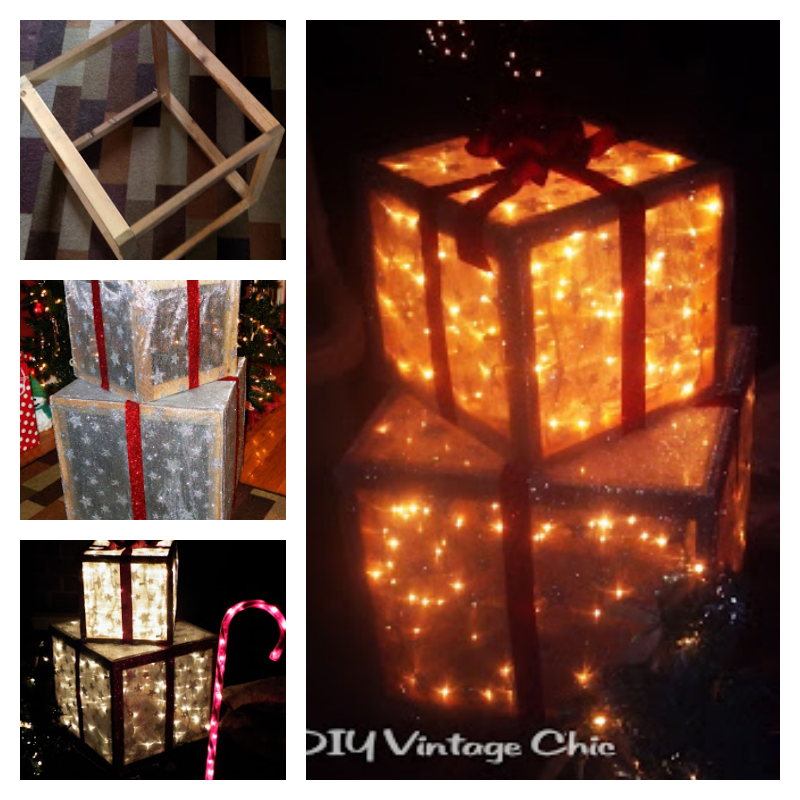 Lighted Christmas Presents for Outdoors