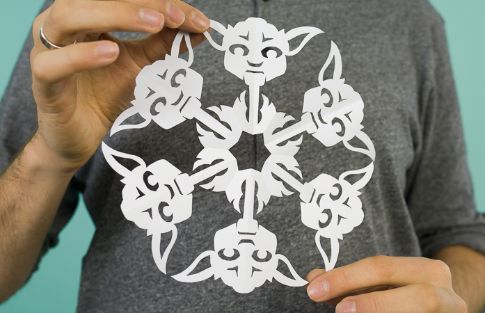 Star Wars Paper Snowflakes with templates