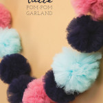 Tulle Pom Pom Garland