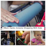 shopping-cart-pool-noodleClever Mom Hacks For Grocery Shopping With Kids 1