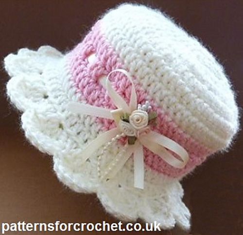 Brimmed Baby Hat Free Crochet Pattern