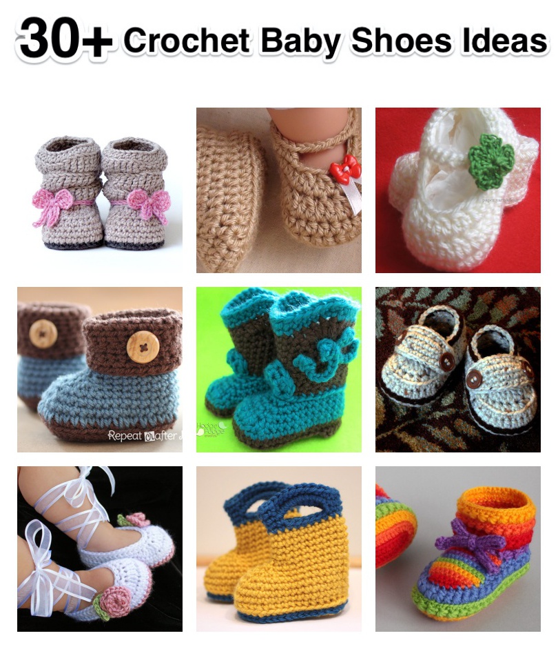 30+ Crochet Baby Shoes Ideas