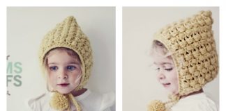 Crochet Adorable PomPoms and Puffs Hat with Free Pattern