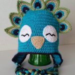 Crochet Peacock Bird Animal Hat