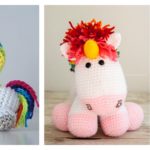 Crochet Rainbow Unicorn with Free Patterns