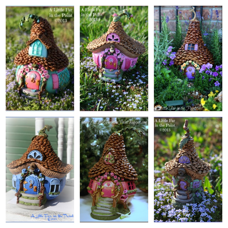 DIY Adorable Pine Cone Fairy House 1