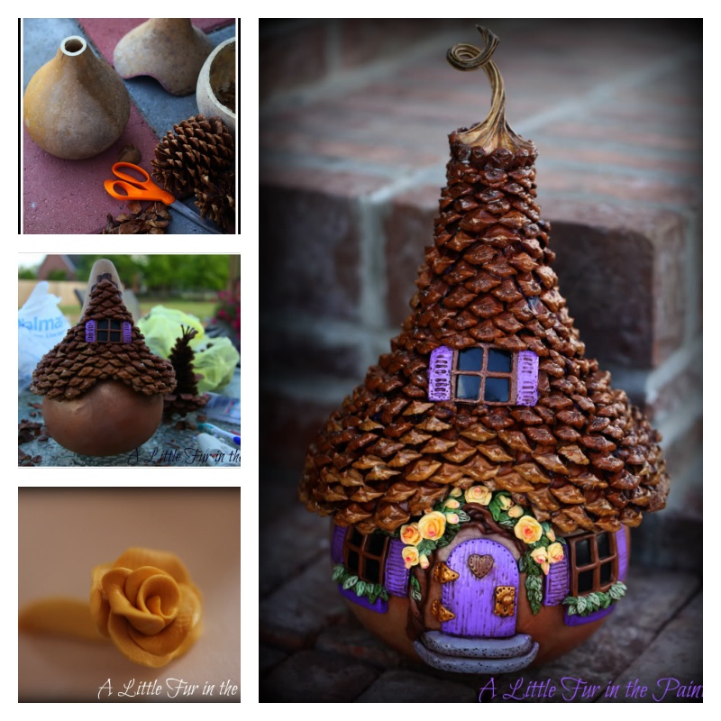 DIY Adorable Pine Cone Fairy House