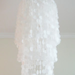 DIY Faux Capiz Chandelier 1