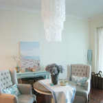 DIY Faux Capiz Chandelier 2