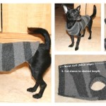 DIY Recycled Dog Sweater f