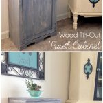 DIY Wood Tilt-Out Trash Can Cabinet