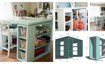 DIY modern craft table